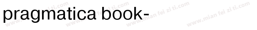 pragmatica book字体转换